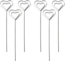 Memo Clip, 6 Pcs Metallo Portafoto Supporto, Portacarte a Forma Di Cuore, Clip i