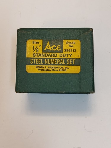Juego de números de acero Ace Standard Duty 1/8" #386313 - Imagen 5 de 6