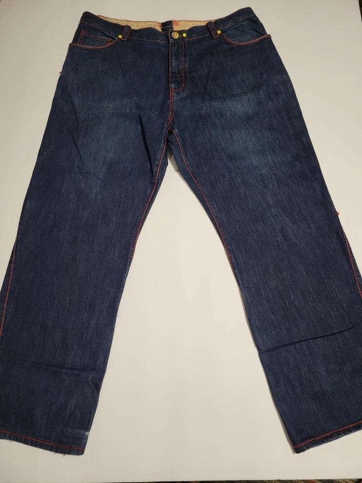 Coogi Jeans Mens Size 44x35 Blue Denim Embroidered Baggy Hip Hop Y2K 90s - Image 2 of 4