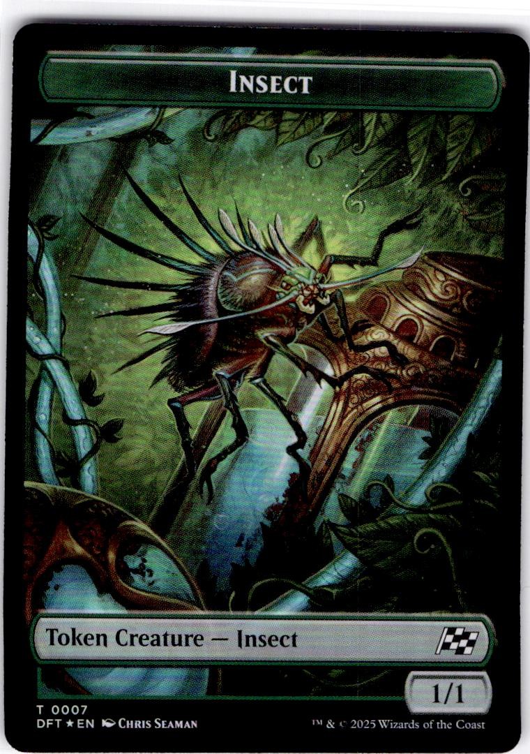 MTG Insect // Elephant Double-Sided Token Aetherdrift HOLO #7 // 6