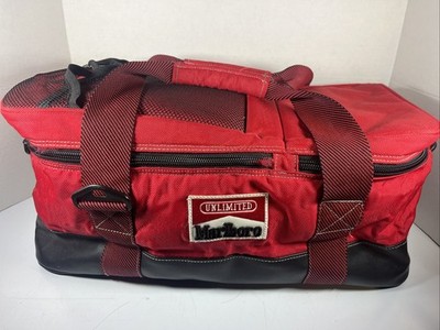 Vintage 1990's Marlboro Unlimited Insulated Duffel Bag Cooler Red