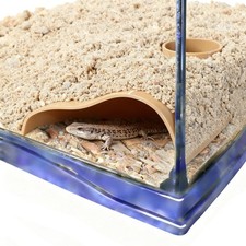 Reptile Underground Corner Cave Viewing Hide Lizard Snake Habitat Tank Decor