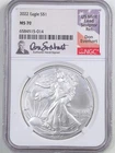 2022 1oz Silver American Eagle MS70 NGC 6584515-014 Don Everhart Hand-Signed