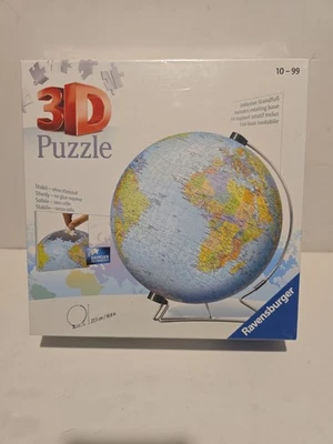 Ravensburger 3D Globe Puzzle With Stand 540 Pieces Brand New Sealed Free Post - Image 1 of 3