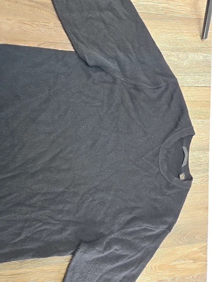 Metropolitan View Cashmere Sweater Men's XL Crew Neck Long Sleeve Black - Image 2 of 4