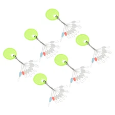 270Pcs S Size Fishing Rubber Bobber Beads Stoppers Stops 9 in 1 Transparent