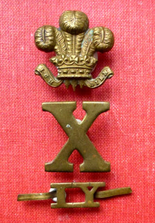 10TH BATTALION IMPERIAL YEOMANRY BOER WAR SOUTH AFRICA RARE SLOUCH HAT BADGE