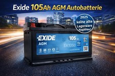 Exide EK1050 AGM Autobatterie 12V 105Ah 950A/EN Start Stopp
