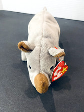 TY Beanie Baby 1996 SPIKE Rhino Original Plush Collection