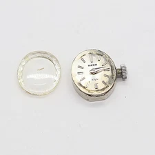 RADO Genuine Movement Ladies Wrist Watch Parts Silver Color Dial For Parts