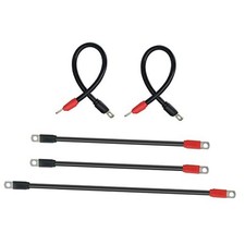 Golf Cart Battery Cable Set 4 Gauge, for EZGo TXT or 5 PCS fit EZGo TXT 94-up