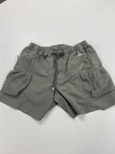 Nike ACG Snowgrass Cargo Shorts Outdoors Nylon Mesh Pockets Gray XL