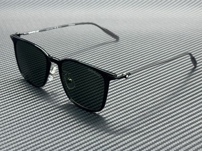 MONT BLANC MB0354S 001 Black Grey Men's Extra Large 52 mm Sunglasses