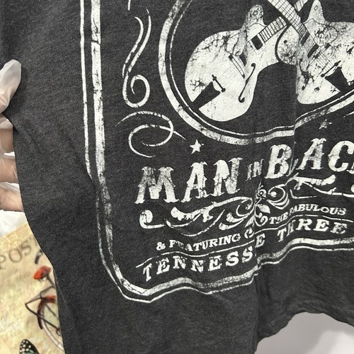 Cash Johnny Cash Gray and White Graphic Music Tshirt Size Medium - "Bennet" - Picture 6 of 22