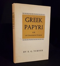GREEK PAPYRI by E. G. Turner 1968 Hardcover DJ Book  *NEAR FINE CONDITION*