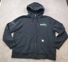 Carhartt Full Zip Hoodie Womens XL 16-18 Black Relaxed Fit Clarksburg 102788