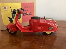 Vintage Bandai Mitsubishi Silver Pigeon Scooter w/BOX 1950s (NICE!)