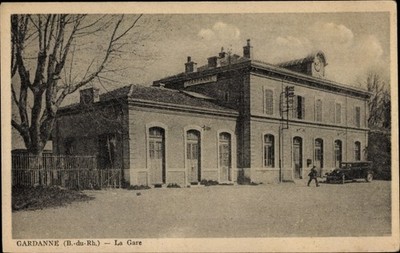 Ak Gardanne Bouches du Rhone, Bahnhof - 3542695