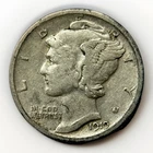 1919 S Mercury Dime 10C VF Better Date San Francisco Silver Early Key Type Coin