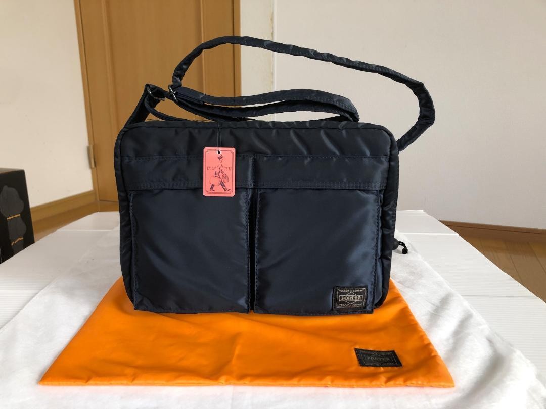 Porter Tanker Iron Blue Shoulder Bag 2 Layers Travel | eBay