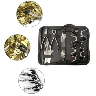 Ersatzteile für Saxophon Reparatur Edelstahl tragbares Set mit 17 Werkzeugen