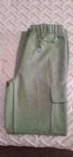 NWT, Children s Place Boys Fleece Cargo Pants, Oliver Green, Size XL: 14