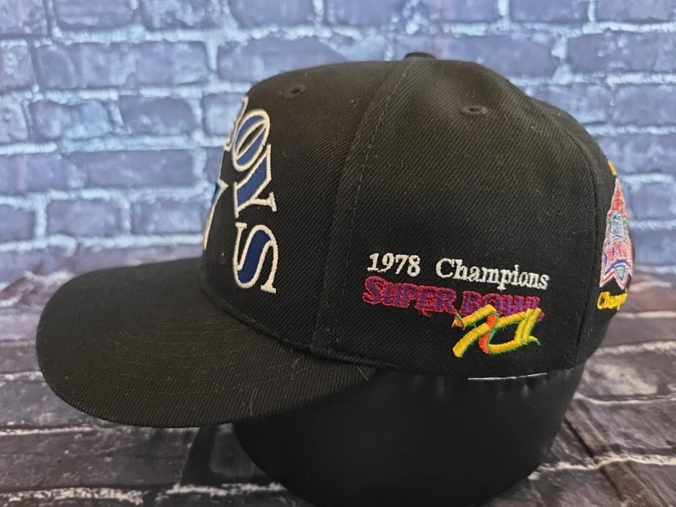 De colección Años 90 Dallas Cowboys Annco 4x Super Bowl Snapback Sombrero Foto 2 de 4