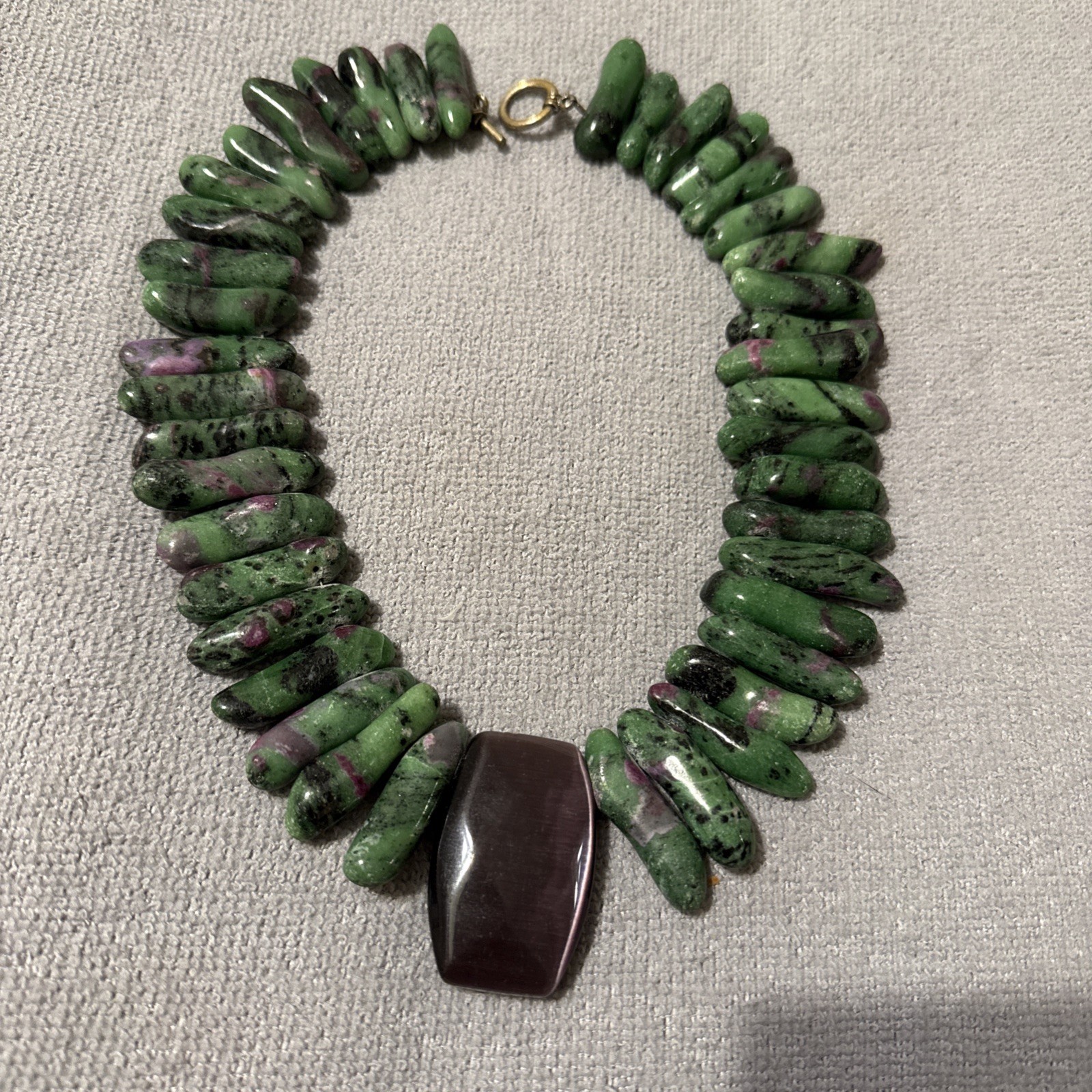 ruby zoisite necklace - image 1