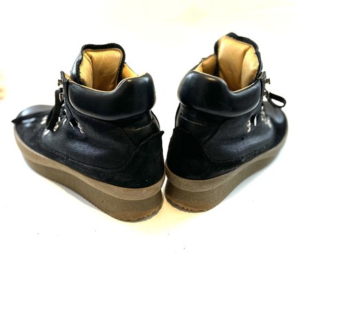 Isabel Marant Etoile Brent Wedge Ladies Leather & Canvas Boots Uk 8 Eur 41 - Picture 5 of 9