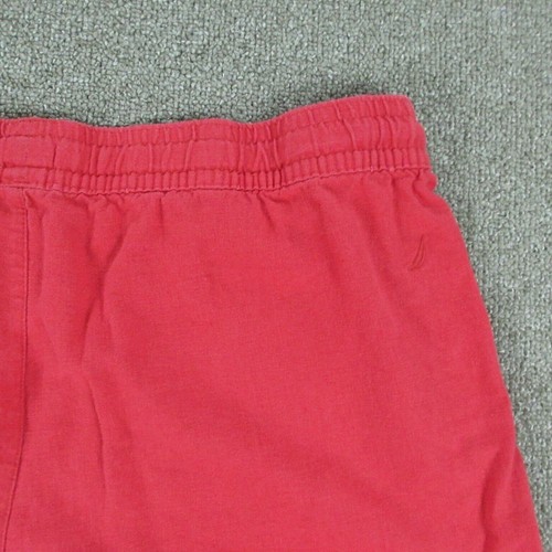 Pantalones Cortos Nautica Mujer Extra Grandes Rosa Mezcla de Lino Cordón Chino 36x4.5 - Imagen 18 de 22