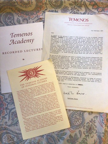 Collection Of Temenos Academy Publications Inc Scarce Letter