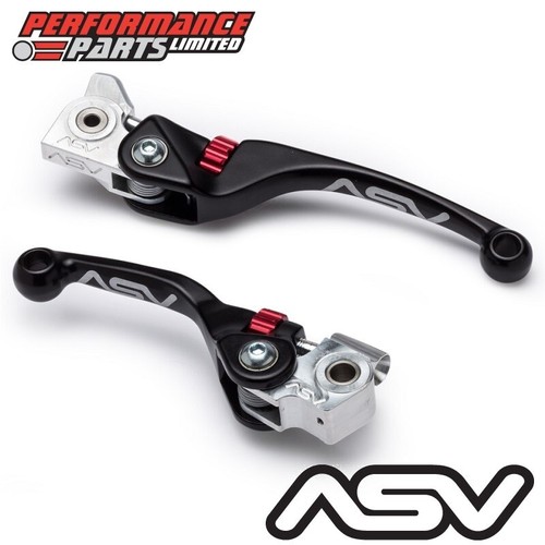 ASV F4 Negro Palancas Ajustables Freno Corto + Embrague Largo para KTM 300 SX 2024 - Imagen 1 de 9