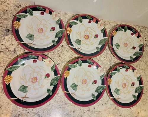 30 Piece Tienshan Magnolia Gold Trim Fine China 6 Place Setting w/Cups - Picture 17 of 20