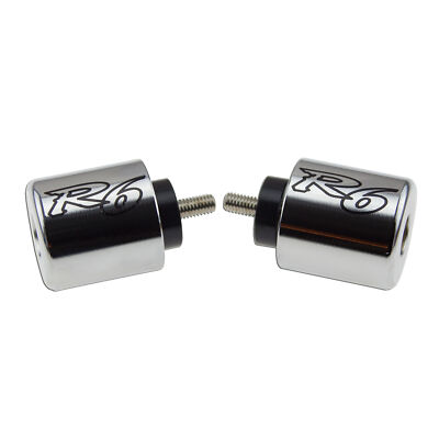 Weight Slider Chrome For Yamaha YZF 06-19 R1 Handle Bar End CNC R6 Engraved Stop