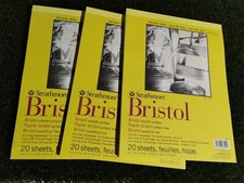 300 Series Bristol Paper Pad, Smooth, Tape Bound, 9x12 inches, 60 Sheets
