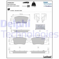 LP5062EV Delphi Bremsbelagsatz, Scheibenbremse FüR Hyundai,Kia