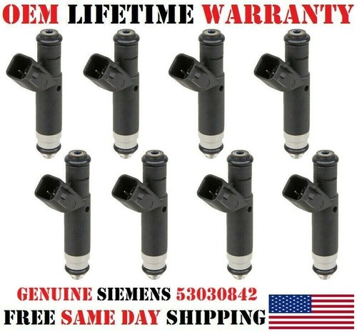 GENUINE SIEMENS x8 Fuel Injectors For 1999-2000 Dodge & Jeep 4.7L V8 #53030842 - Bild 5 von 5
