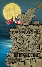 STYX / FOREIGNER / KANSAS "UNITED IN ROCK TOUR" 2010 MINNEAPOLIS CONCERT POSTER