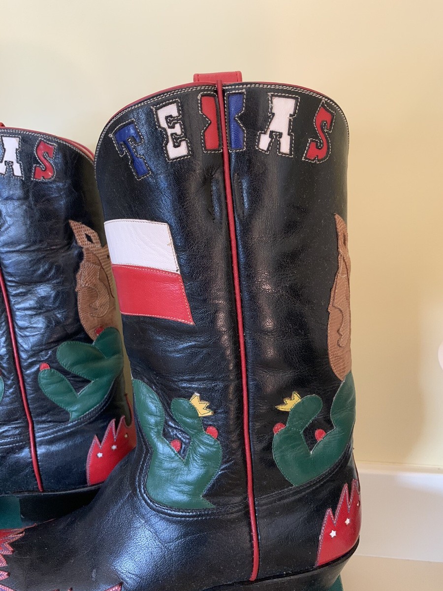 ROCKETBUSTER Vintage Mens Cowboy Boots TEXAS ca. 93' | eBay ROCKETBUSTER Vintage Mens Cowboy Boots TEXAS ca. 93' | eBay