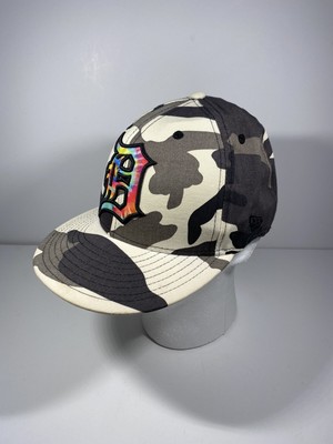 Detroit Tigers New Era 59fifty Baseball Hat Cap Camo Rainbow  display picture 1
