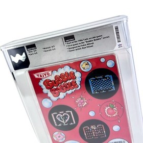 NES Bubble Bobble WATA 8.0 CIB Complete In Box Grade Game Round SOQ Seal