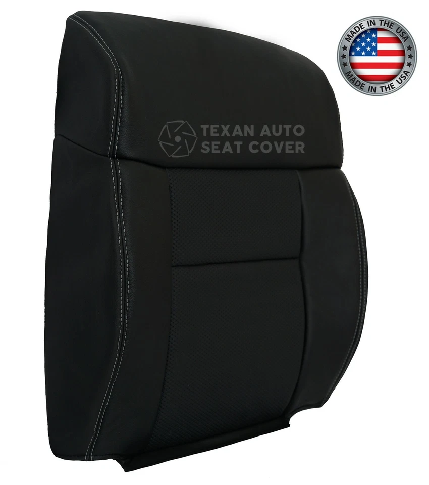 Ford F-150 Lariat 2007 4x4 FX2 - Cubierta de asiento de cuero trasera inclinada del lado del conductor negra Foto 2 de 4