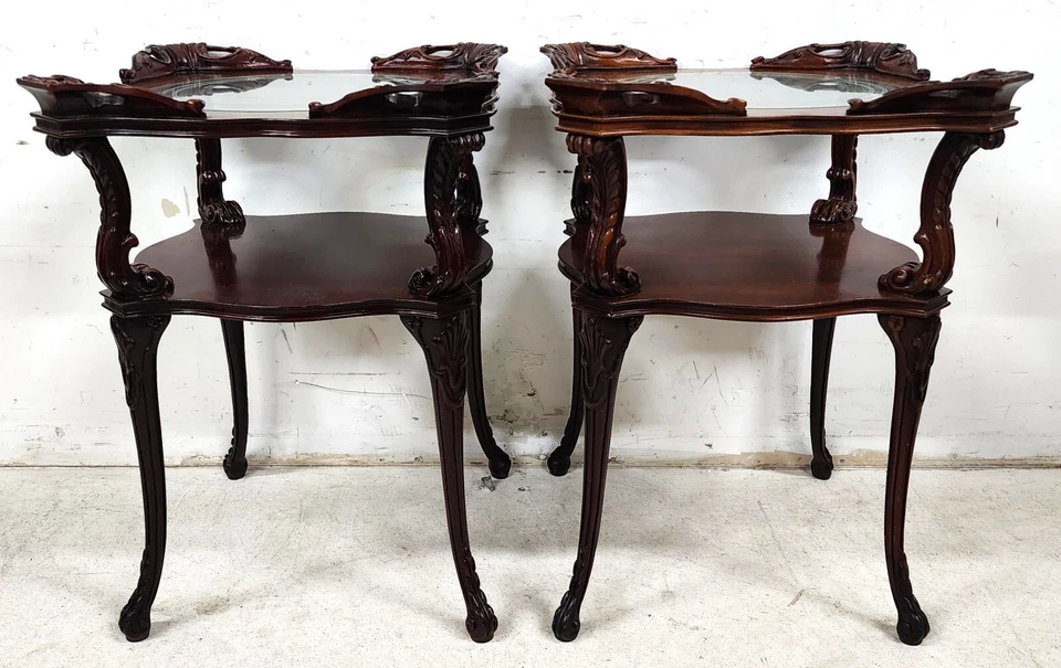 Mesas auxiliares antiguas Luis XV de Adams siempre par Foto 4 de 4