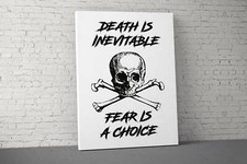 Motivational Fitness Canvas - Large Quote Wall Art - Home Gym Decor