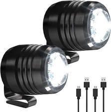 Original 2 Rechargeable LED Headlights for Shoe Charms, Rechargeable Flashlight