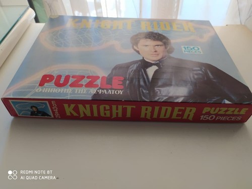 VINTAGE KNIGHT RIDER PUZZLE 150 PIECES 29X43CM GREEK NEW SEALED BOX RARE - Picture 2 of 3