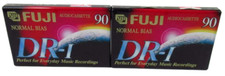 Two Fuji DR-I 90 Minute Normal Bias Blank Audio Cassette Tapes Type I - Sealed