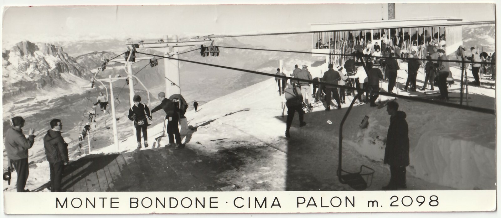 MONTE BONDONE - CIMA PALON - TRENTO - SEGGIOVIA - VIAGG. 1973 -49341-