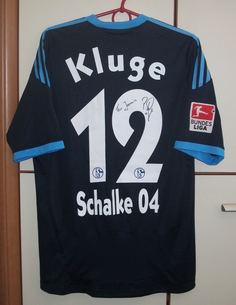 FC Schalke 04 Polo L サイン入り FC Schalke 04 Third 2010-2011 Match Issued sign football