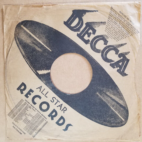 10" 2 Decca Original 78rpm Record Sleeve Sleeves - Picture 6 of 7